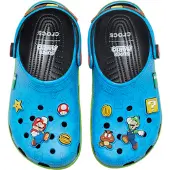 Crocs Clogs 'Super Mario' azzurro / giallo / verde chiaro / rosso