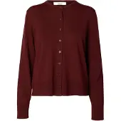 Selected Cardigan Donne Rosso L