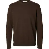 Selected Maglione Girocollo Uomini Marrone L