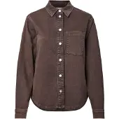 Pieces Camicia Di Jeans | Marrone | XS