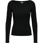 Pieces Top A Maniche Lunghe | Nero | XS