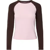 Pieces Top A Maniche Lunghe | Rosa | XS