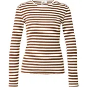 Pieces Top A Maniche Lunghe | Marrone | XS