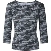 Pieces Top Con Maniche A 3/4 | Grigio | XL