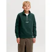 Jack & jones Felpa Con Mezza Zip Stampato Boys