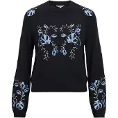 Object Pullover 'OBJLaney' blu / blu chiaro / nero / bianco
