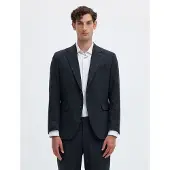 Selected Giacca A Petto Unico Uomini Blu 50