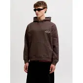 Jack & jones Felpa Con Cappuccio Stampa Sul Retro