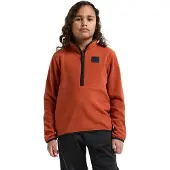 Didriksons Kid's Rubi Half-Zip Pullover in pile Bambini (130, rosso)