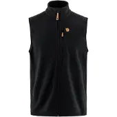 Fjällräven Övik Lite Fleece Vest Gilet in pile Uomo (XL, nero)