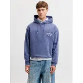 Jack & jones Felpa Con Cappuccio Stampa Sul Retro