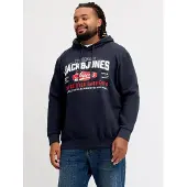 Jack & Jones Plus Size Felpa Con Cappuccio Con Logo