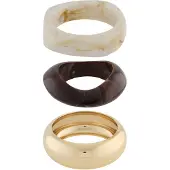 About You Braccialetto 'Chiara' marrone / marrone scuro / oro / bianco