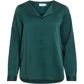 Vila Viellette V-neck Camicia A Maniche Lunghe