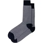 Hackett London Calzino ' BIRDS EYE ' blu reale / grigio