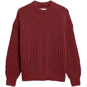 Armedangels Women's Vanisé Rib Knit Sweater Maglione Donna (M, rosso)