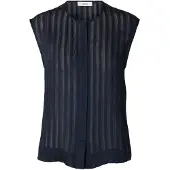 Selected Camicia Senza Maniche Donne Blu 36