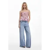 Desigual , Blusa disegnata da Mr. Christian Lacroix, Viscosa, Rosso, XS