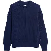 Armedangels Women's Vanisé Rib Knit Sweater Maglione Donna (XXL, blu)