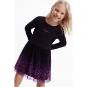 Desigual , ABITO ASIMMETRICO STAMPATO, Bambini, Nero, 11/12
