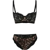 Trendyol Set di biancheria stucco / marrone / nero