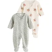 Next Tutina / body per bambino cognac / marrone chiaro / verde pastello