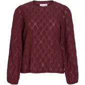 Vila Viasta Round Neck Top A Maniche Lunghe