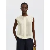 Selected Camicia Senza Maniche Donne Bianco 40