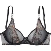 LASCANA Reggiseno oro / sambuco / nero