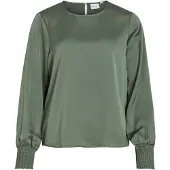 Vila Viellette Round Neck Top A Maniche Lunghe