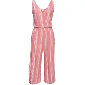 LASCANA Tuta jumpsuit pitaya / bianco