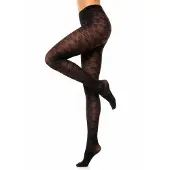 Glamory Collant 'Dune 70 Argyle Strumpfhose' nero