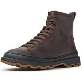 Camper per donna. K400816-015 Stivaletti in pelle Brutus+ marrone scuro (37), Basso, Cerniera, Casual