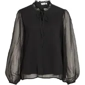 Vila Vifalia High Neck Top A Maniche Lunghe