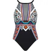 Sunflair Costume intero 'Ethno' lilla scuro / arancione / nero / bianco