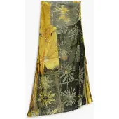 Desigual , Gonna lunga stampata, Donna, Viscosa, Verde, L