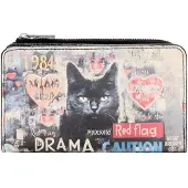 Desigual , Portamonete stampato medio, Donna, Poliuretano, U