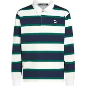 Karl Lagerfeld Maglietta 'Ikon' navy / verde scuro / bianco