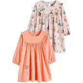 Next Camicia da notte 'Mouse' beige / arancione / rosa