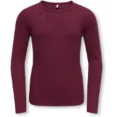 ONLY GIRLS Maglietta 'KOGLUCKY' rosso vino
