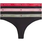 Tommy Hilfiger Underwear String cachi / rosa antico / rosso / nero