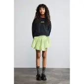 Desigual , felpa con cuciture logo, Bambini, Cotone, Nero, 7/8
