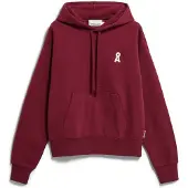 Armedangels Women's Francisaraa Felpa con cappuccio Donna (XXL, rosso)