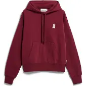 Armedangels Women's Francisaraa Felpa con cappuccio Donna (XS, rosso)
