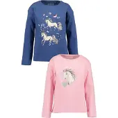 Blue Seven Maglietta zappiro / rosa / argento / bianco