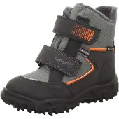 Superfit Boots da neve 'HUSKY' pietra / arancione chiaro / nero