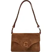 Coccinelle C-Me Borsa a spalla Vera Pelle 26 cm marrone