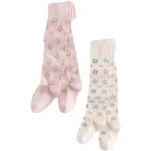 Next Collant 'Rich' azzurro / marrone / rosa antico / bianco