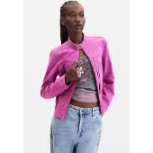 Desigual Giacca di mezza stagione rosso violaceo