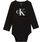 Calvin Klein Jeans Tutina / body per bambino nero / bianco